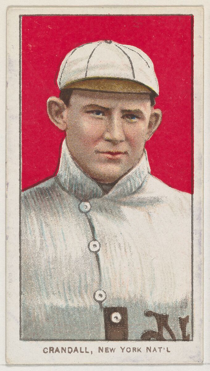 Crandall, New York, National League, from the White Border series (T206) for the American Tobacco Company, Issued by American Tobacco Company, Commercial lithograph 