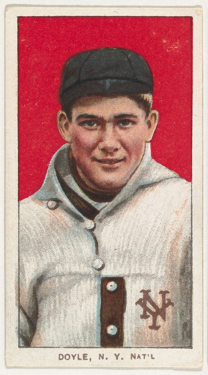 Doyle, New York, National League, from the White Border series (T206) for the American Tobacco Company, Issued by American Tobacco Company, Commercial lithograph 