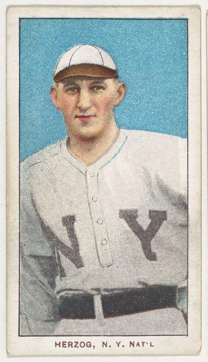 Herzog, New York, National League, from the White Border series (T206) for the American Tobacco Company, Issued by American Tobacco Company, Commercial lithograph 