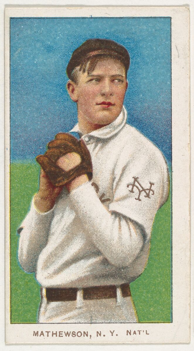 Mathewson, New York, National League, from the White Border series (T206) for the American Tobacco Company, Issued by American Tobacco Company, Commercial lithograph 