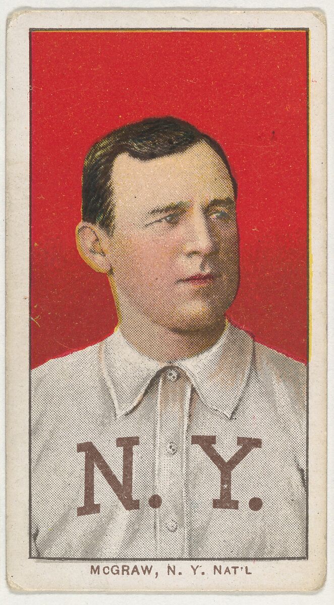 McGraw, New York, National League, from the White Border series (T206) for the American Tobacco Company, Issued by American Tobacco Company, Commercial lithograph 