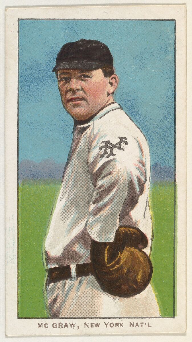 McGraw, New York, National League, from the White Border series (T206) for the American Tobacco Company, Issued by American Tobacco Company, Commercial lithograph 