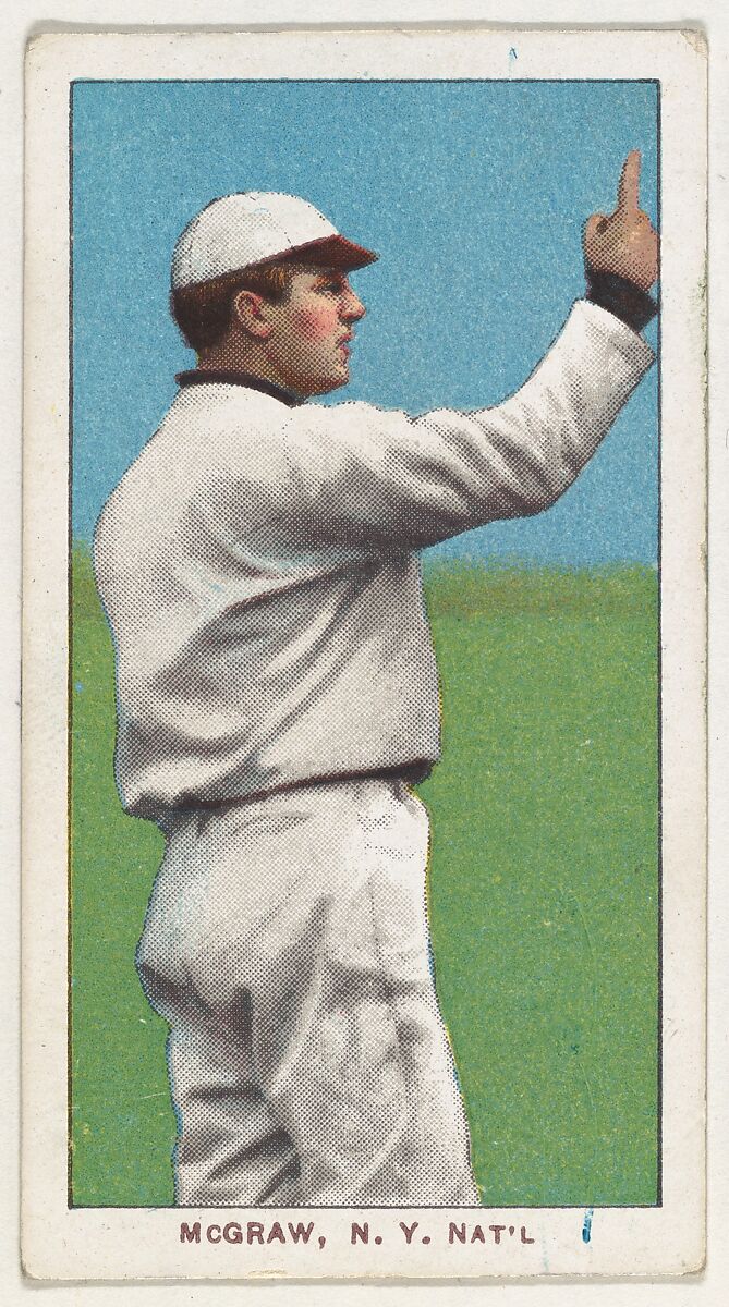 McGraw, New York, National League, from the White Border series (T206) for the American Tobacco Company, Issued by American Tobacco Company, Commercial lithograph 
