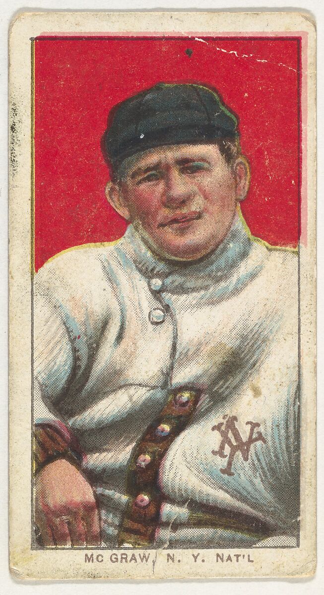 McGraw, New York, National League, from the White Border series (T206) for the American Tobacco Company, Issued by American Tobacco Company, Commercial lithograph 