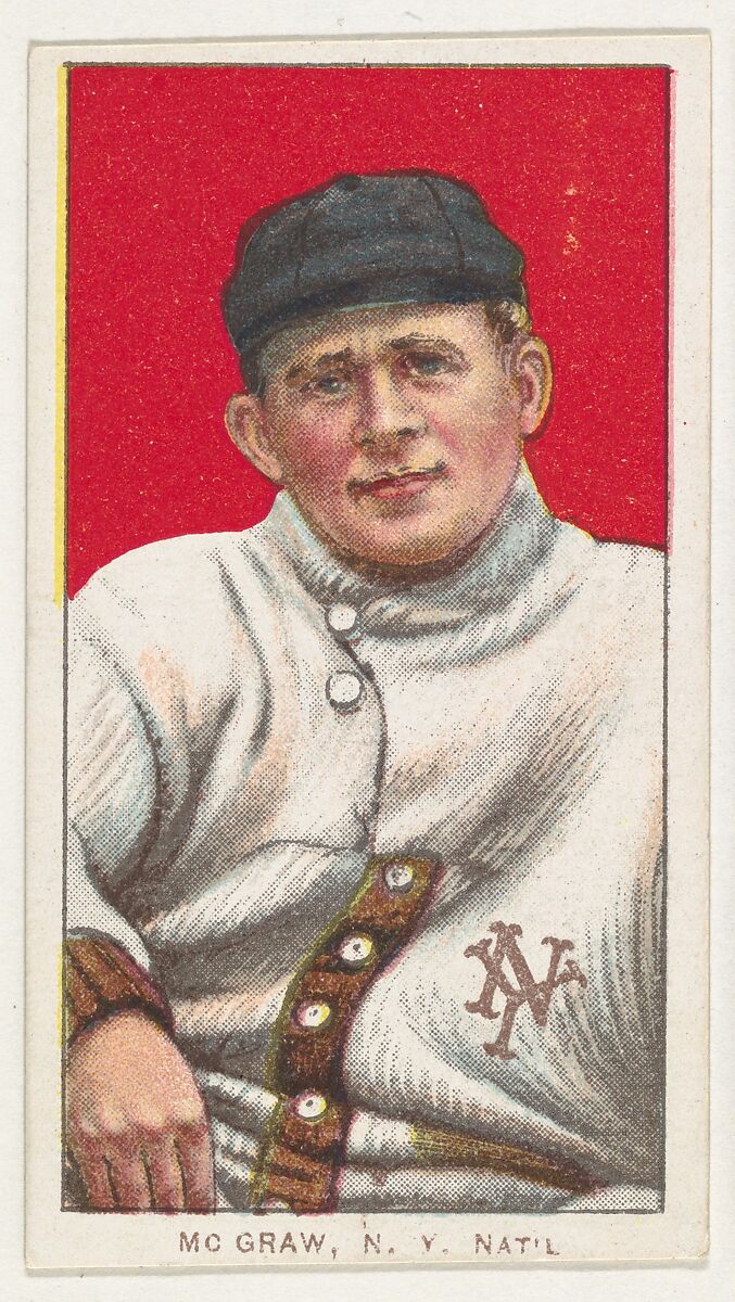 McGraw, New York, National League, from the White Border series (T206) for the American Tobacco Company, Issued by American Tobacco Company, Commercial lithograph 