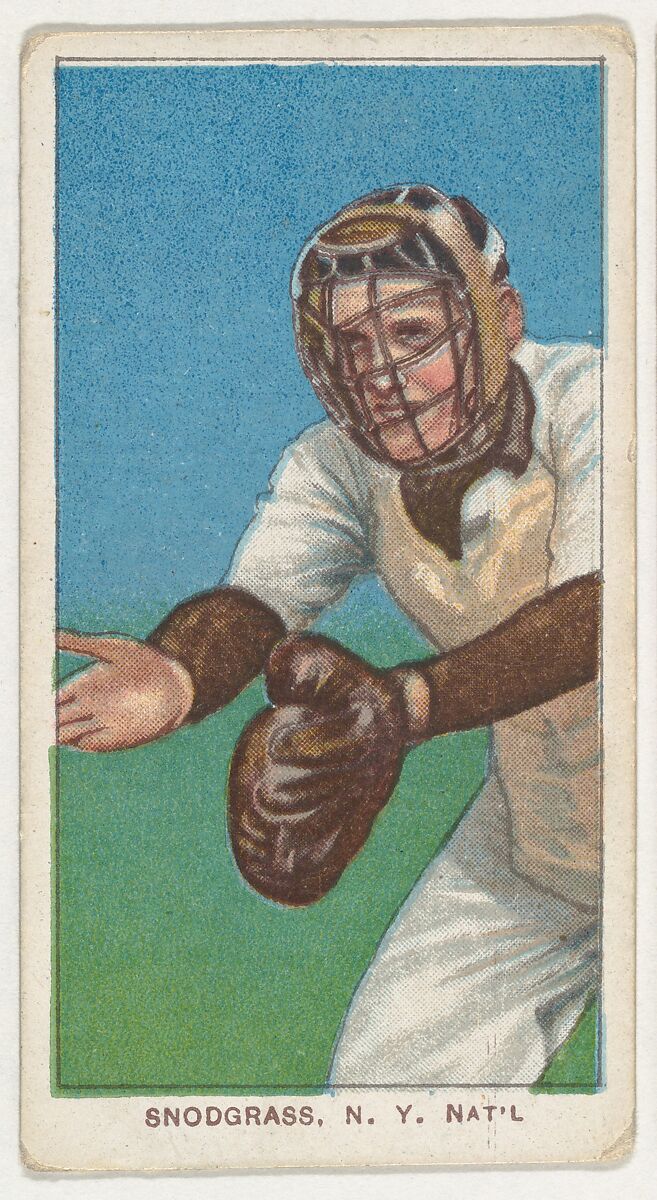 Snodgrass, New York, National League, from the White Border series (T206) for the American Tobacco Company, Issued by American Tobacco Company, Commercial lithograph