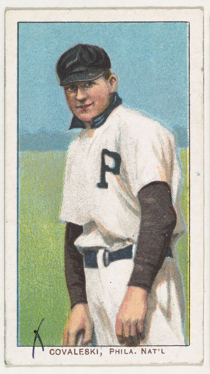 Covaleski, Philadelphia, National League, from the White Border series (T206) for the American Tobacco Company, Issued by American Tobacco Company, Commercial lithograph 