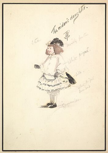 Costume Design for the Widow's Daughter, from the play 