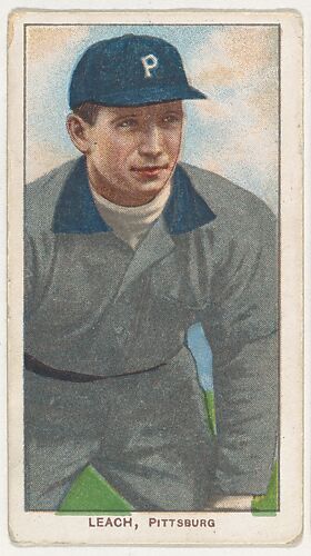 Leach, Pittsburgh, National League, from the White Border series (T206) for the American Tobacco Company