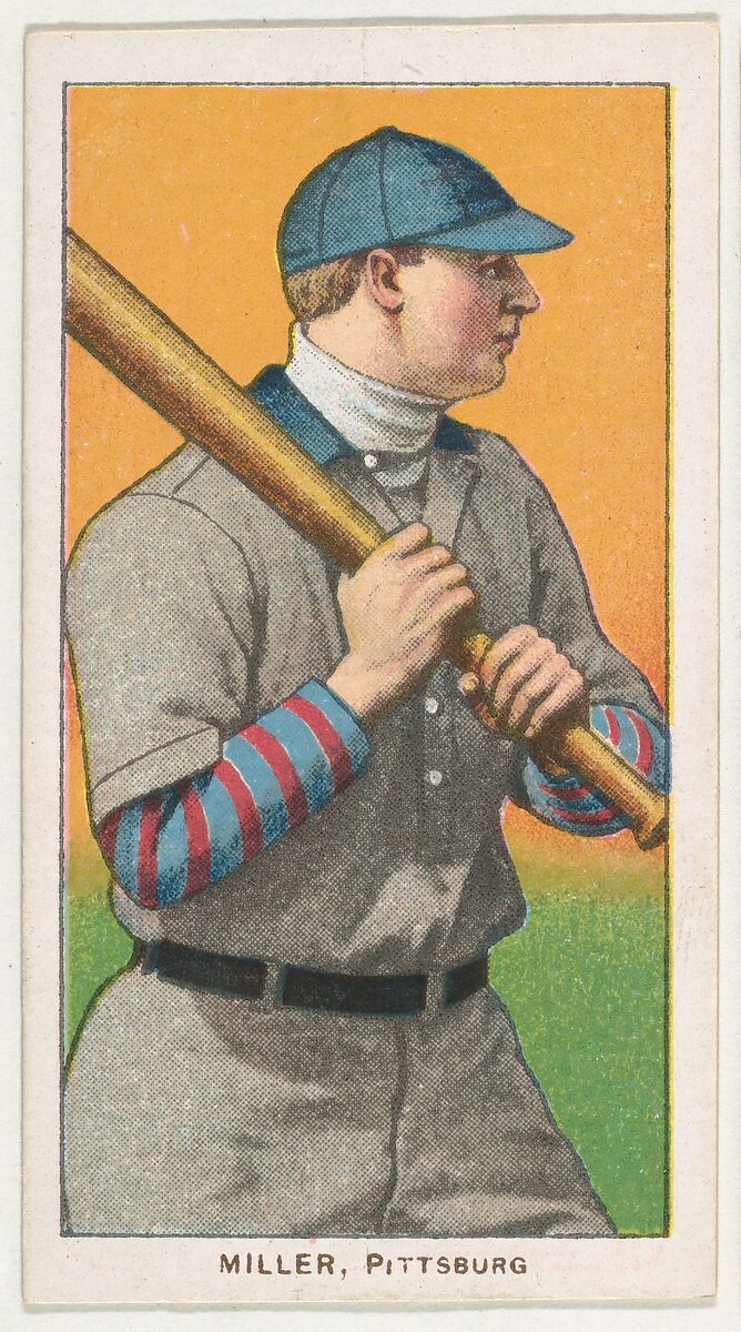 Miller, Pittsburgh, National League, from the White Border series (T206) for the American Tobacco Company, Issued by American Tobacco Company, Commercial lithograph 