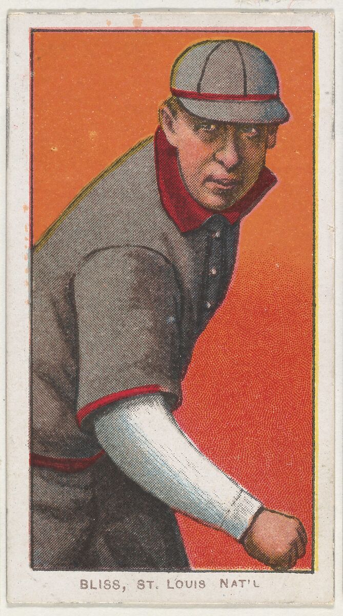 Bliss, St. Louis, National League, from the White Border series (T206) for the American Tobacco Company, Issued by American Tobacco Company, Commercial lithograph 