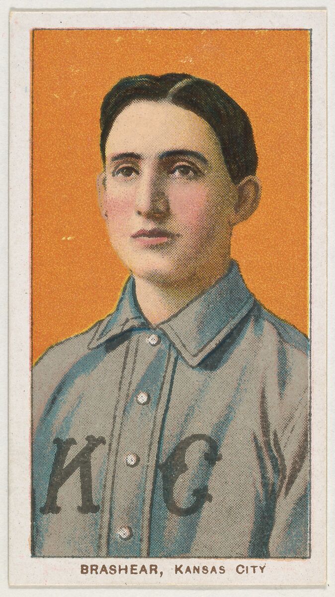 Brashear, Kansas City, American Association, from the White Border series (T206) for the American Tobacco Company, Issued by American Tobacco Company, Commercial lithograph 