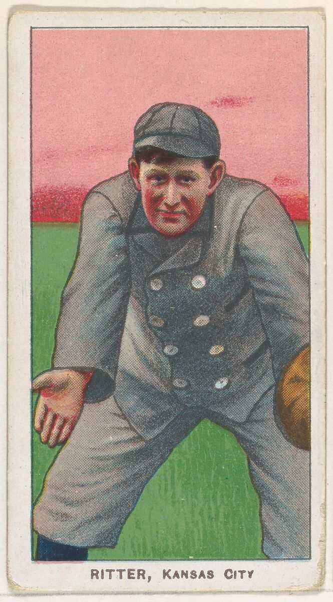 Ritter, Kansas City, American Association, from the White Border series (T206) for the American Tobacco Company, Issued by American Tobacco Company, Commercial lithograph 