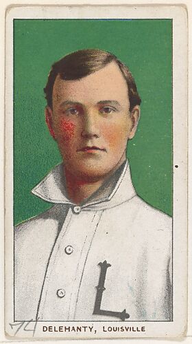 Delehanty, Louisville, American Association, from the White Border series (T206) for the American Tobacco Company