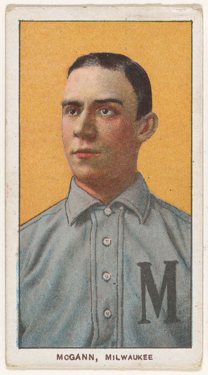 McGann, Milwaukee, American Association, from the White Border series (T206) for the American Tobacco Company, Issued by American Tobacco Company, Commercial lithograph 