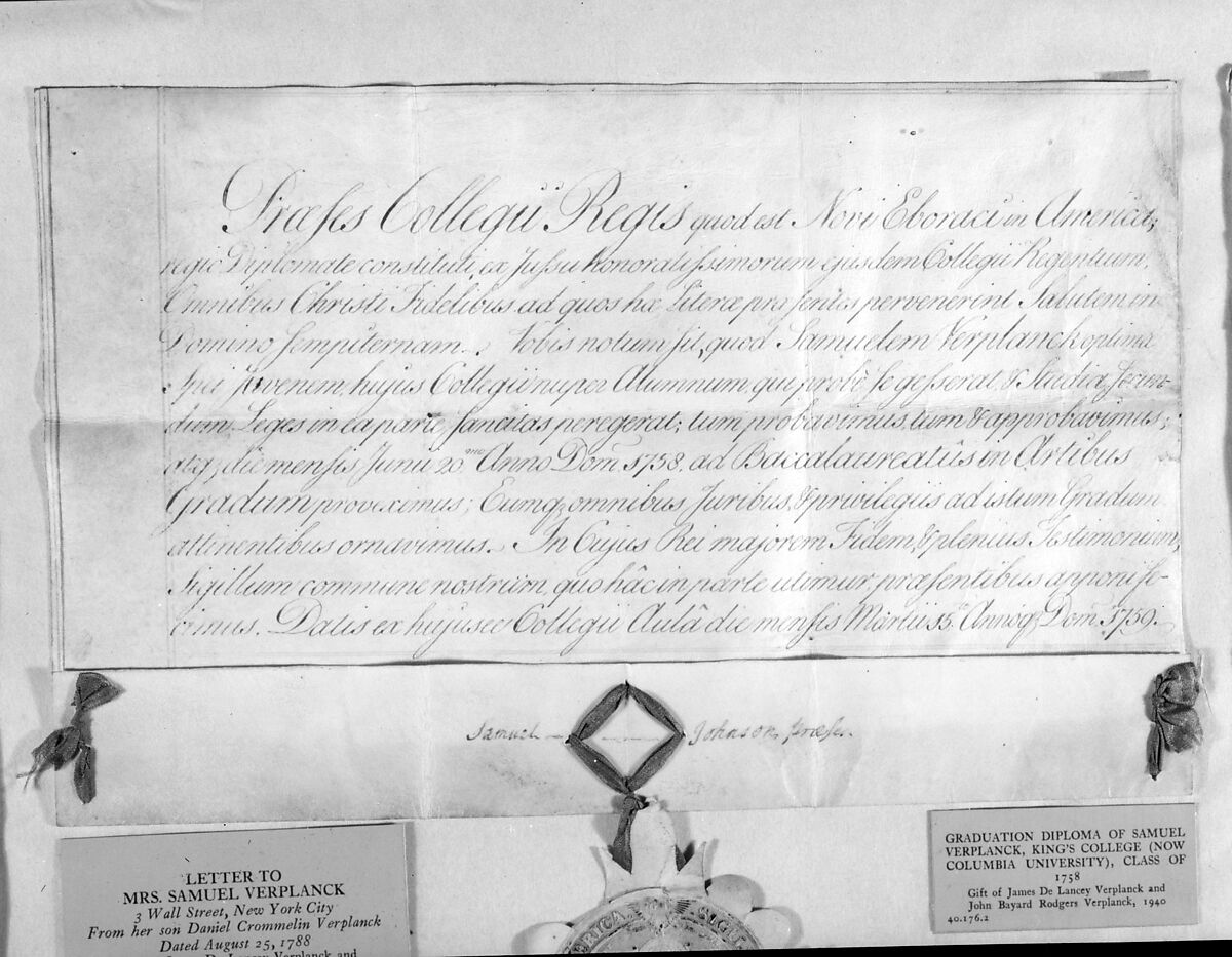 Graduation Diploma, Sheepskin paper, American