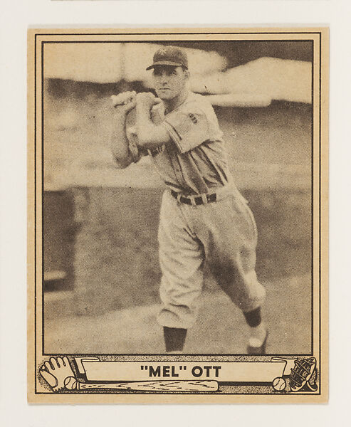 "Mel" Ott, Gum, Inc., Photolithograph