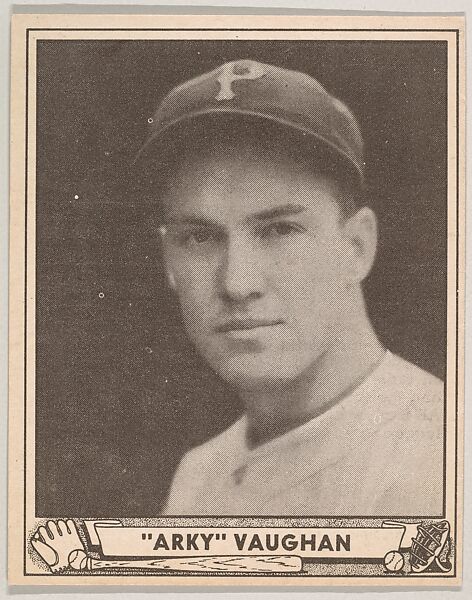 "Arky" Vaughan, Gum, Inc. (Philadelphia, Pennsylvania), Photolithograph 
