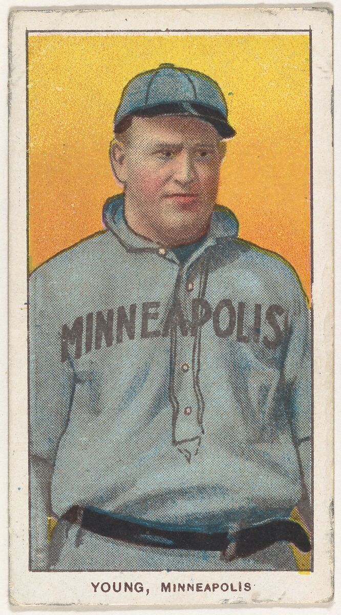 Young, Minneapolis, American Association, from the White Border series (T206) for the American Tobacco Company, Issued by American Tobacco Company, Commercial lithograph 