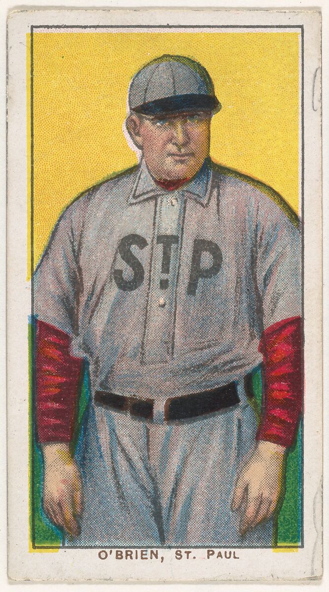 tobacco manufacturers association Issued by American Tobacco Company - O'Brien, St. Paul, American Association,  from the White Border series (T206) for the American Tobacco Company