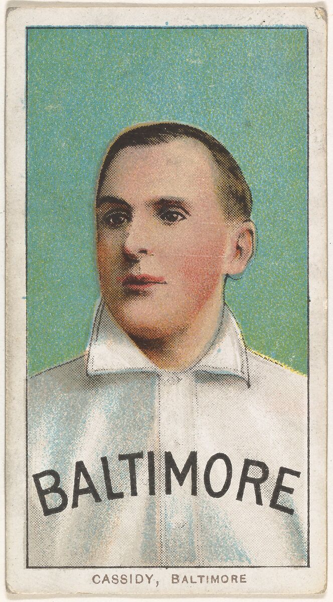 Cassidy, Baltimore, Eastern League, from the White Border series (T206) for the American Tobacco Company, Issued by American Tobacco Company, Commercial lithograph 