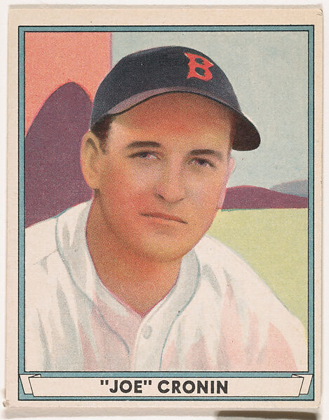 "Joe" Cronin, Boston Red Sox, from Play Ball, Sports Hall of Fame series (R336), issued by Gum, Inc., Gum, Inc. (Philadelphia, Pennsylvania), Commercial lithograph 