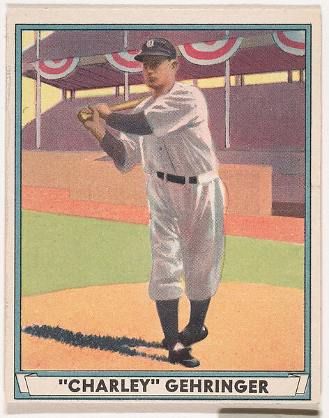 Gum, Inc.  Charley Gehringer, Detroit Tigers, from Play Ball