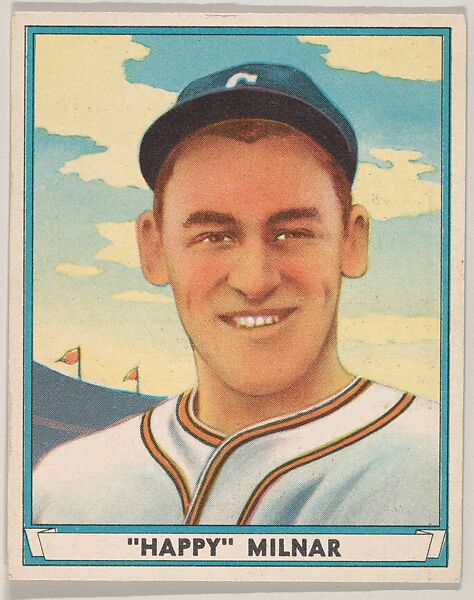 "Happy" Milnar, Cleveland Indians, from Play Ball, Sports Hall of Fame series (R336), issued by Gum, Inc., Gum, Inc. (Philadelphia, Pennsylvania), Commercial lithograph 