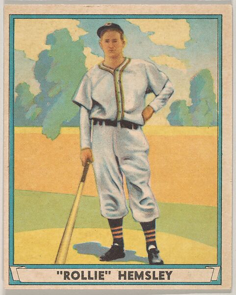 "Rollie" Hemsley, Cleveland Indians, from Play Ball, Sports Hall of Fame series (R336), issued by Gum, Inc., Gum, Inc. (Philadelphia, Pennsylvania), Commercial lithograph 