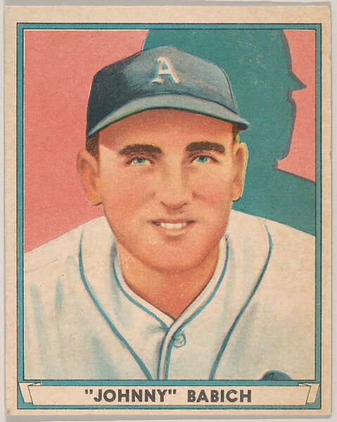 "Johnny" Babich, Philadelphia Athletics, from Play Ball, Sports Hall of Fame series (R336), issued by Gum, Inc., Gum, Inc. (Philadelphia, Pennsylvania), Commercial lithograph