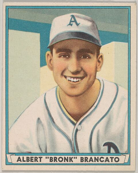 Albert "Bronk" Brancato, from Play Ball, Sports Hall of Fame series (R336), issued by Gum, Inc., Gum, Inc. (Philadelphia, Pennsylvania), Commercial lithograph 