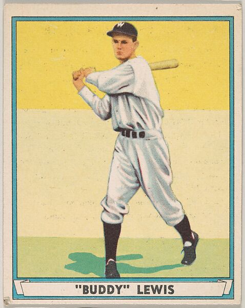 "Buddy" Lewis, Washington Senators, from Play Ball, Sports Hall of Fame series (R336), issued by Gum, Inc., Gum, Inc. (Philadelphia, Pennsylvania), Commercial lithograph 