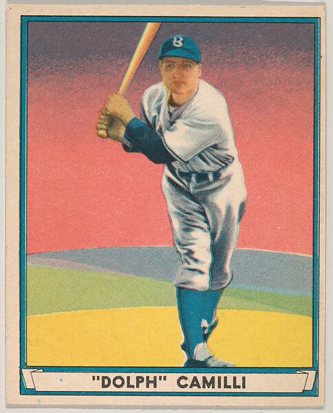 "Dolph" Camilli, Brooklyn Dodgers, from Play Ball, Sports Hall of Fame series (R336), issued by Gum, Inc., Gum, Inc. (Philadelphia, Pennsylvania), Commercial lithograph 