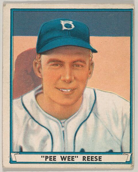 Gum, Inc., Pee Wee Reese, Brooklyn Dodgers, from Play Ball, Sports Hall  of Fame series (R336), issued by Gum, Inc.