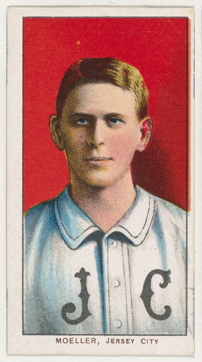 Moeller, Jersey City, Eastern League, from the White Border series (T206) for the American Tobacco Company, Issued by American Tobacco Company, Commercial lithograph 