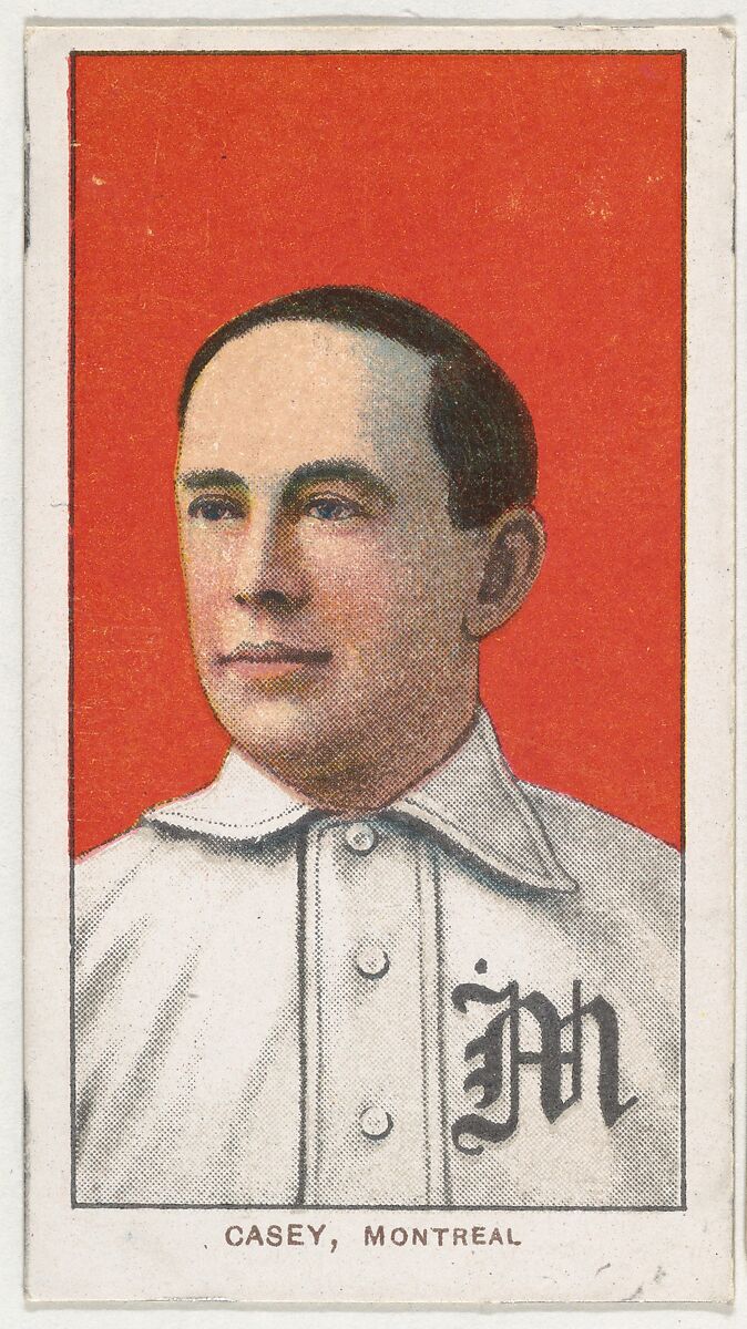 Casey, Montreal, Eastern League, from the White Border series (T206) for the American Tobacco Company, Issued by American Tobacco Company, Commercial lithograph 