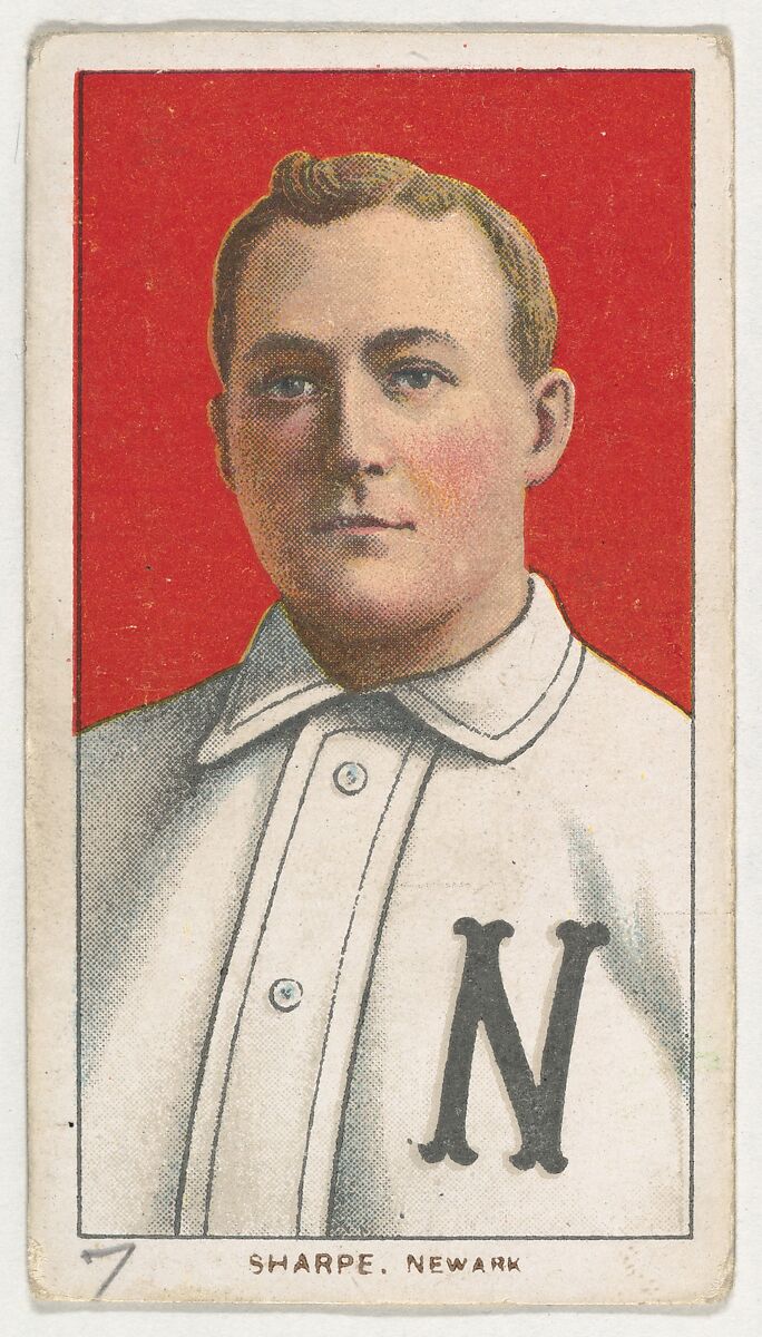 Sharpe, Newark, Eastern League, from the White Border series (T206) for the American Tobacco Company, Issued by American Tobacco Company, Commercial lithograph 