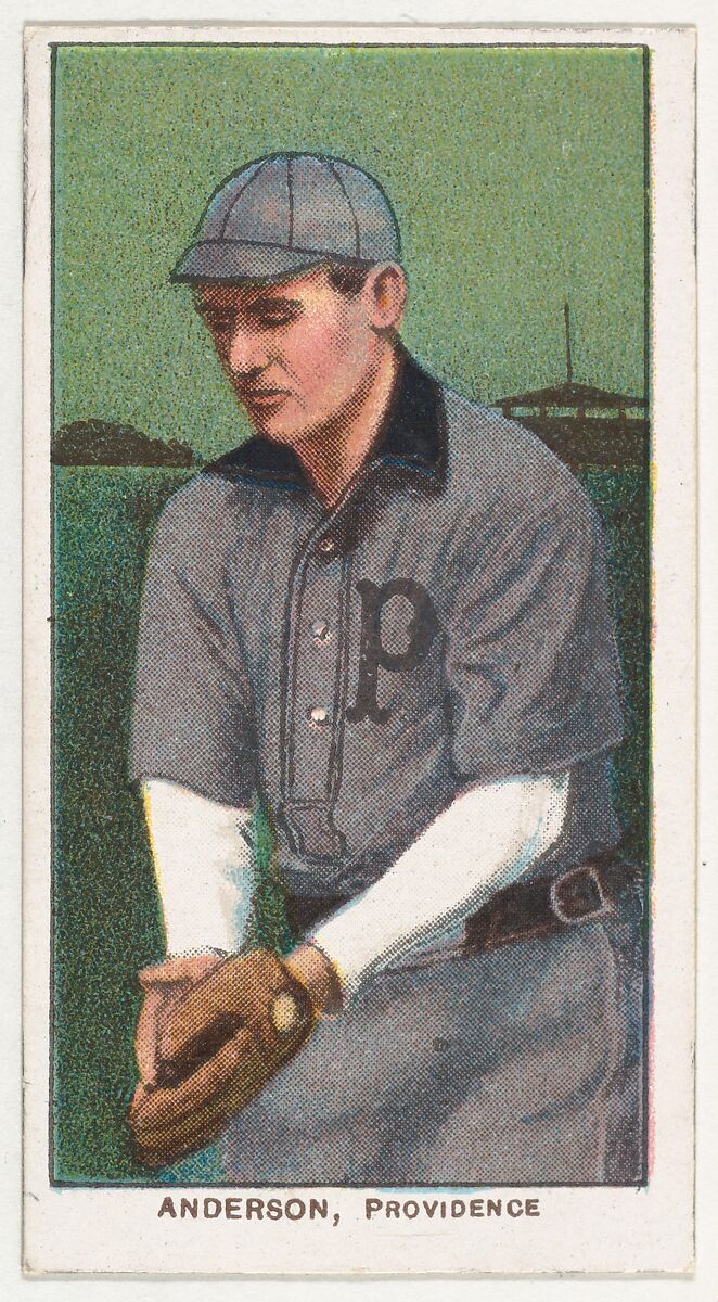 Issued by American Tobacco Company - Anderson, Providence, Eastern League,  from the White Border series (T206) for the American Tobacco Company