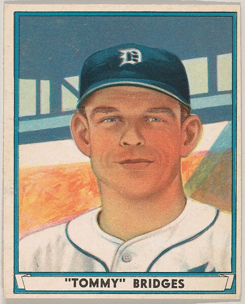 "Tommy" Bridges, Detroit Tigers, from Play Ball, Sports Hall of Fame series (R336), issued by Gum, Inc., Gum, Inc. (Philadelphia, Pennsylvania), Commercial lithograph 