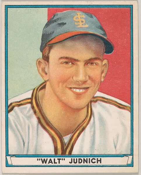 "Walt" Judnich, St. Louis Browns, from Play Ball, Sports Hall of Fame series (R336), issued by Gum, Inc., Gum, Inc. (Philadelphia, Pennsylvania), Commercial lithograph