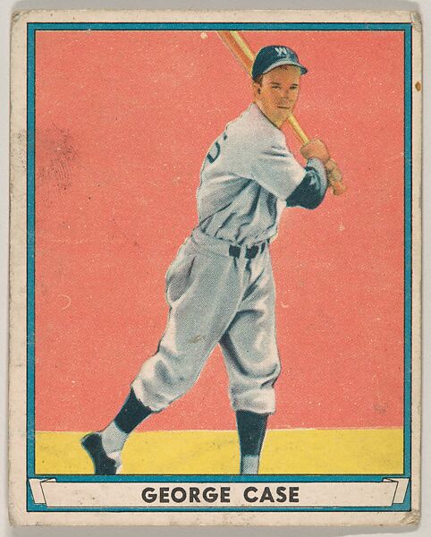 George Case, Washington Senators, from Play Ball, Sports Hall of Fame series (R336), issued by Gum, Inc., Gum, Inc. (Philadelphia, Pennsylvania), Commercial lithograph