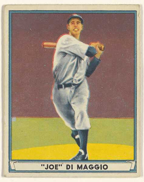 Gum, Inc., Joe DiMaggio, New York Yankees, from Play Ball, Sports Hall  of Fame series (R336), issued by Gum, Inc.