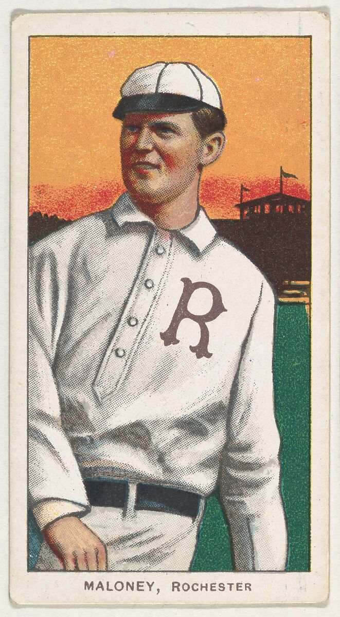 Maloney, Rochester, Eastern League, from the White Border series (T206) for the American Tobacco Company, Issued by American Tobacco Company, Commercial lithograph 