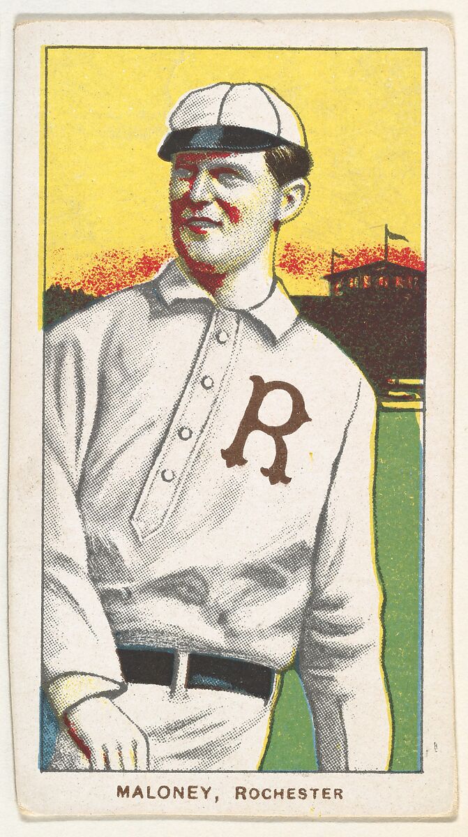 Maloney, Rochester, Eastern League, from the White Border series (T206) for the American Tobacco Company, Issued by American Tobacco Company, Commercial lithograph 