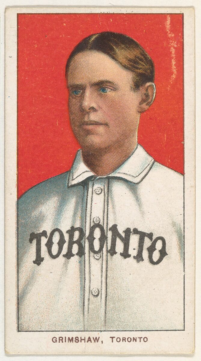 Grimshaw, Toronto, Eastern League, from the White Border series (T206) for the American Tobacco Company, Issued by American Tobacco Company, Commercial lithograph 