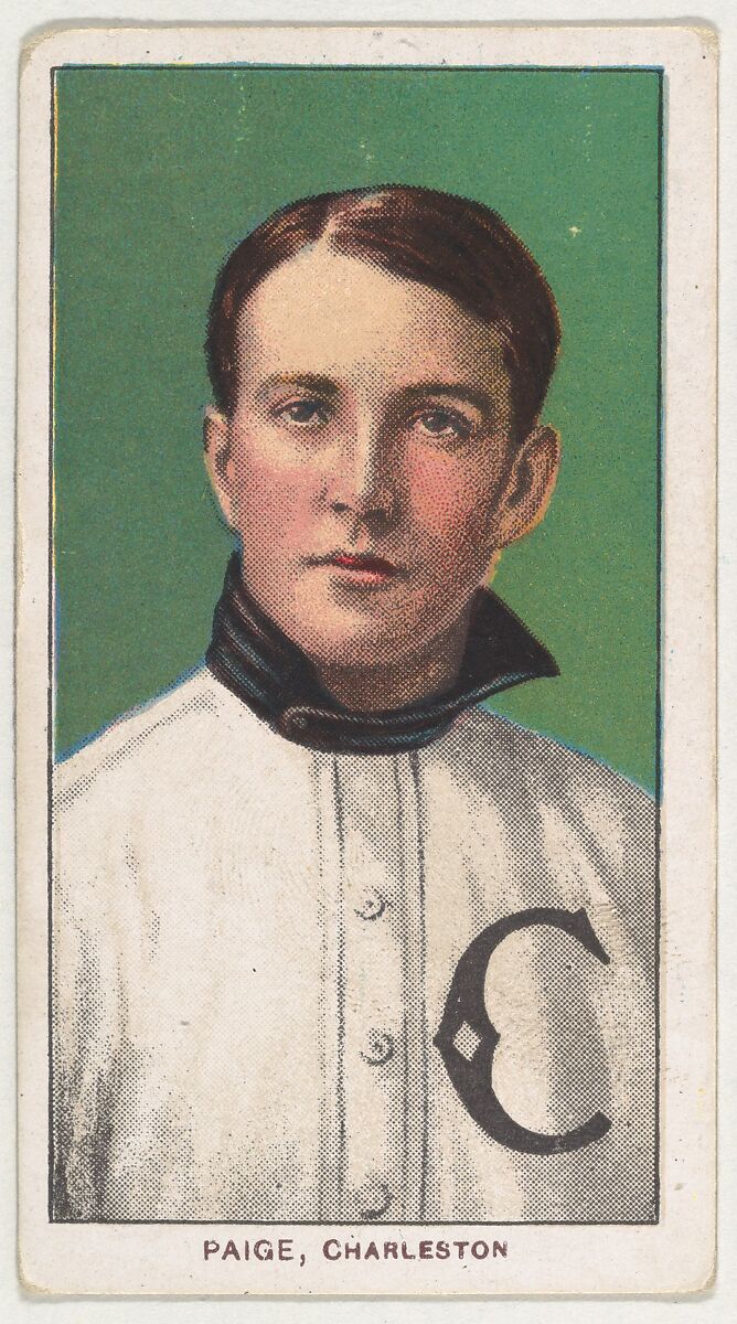 Paige, Charleston, South Atlantic League, from the White Border series (T206) for the American Tobacco Company, Issued by American Tobacco Company, Commercial lithograph 