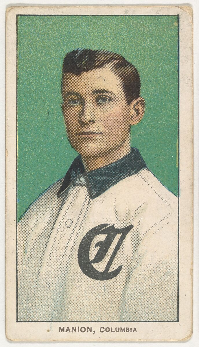 Manion, Columbia, South Atlantic League, from the White Border series (T206) for the American Tobacco Company, Issued by American Tobacco Company, Commercial lithograph 