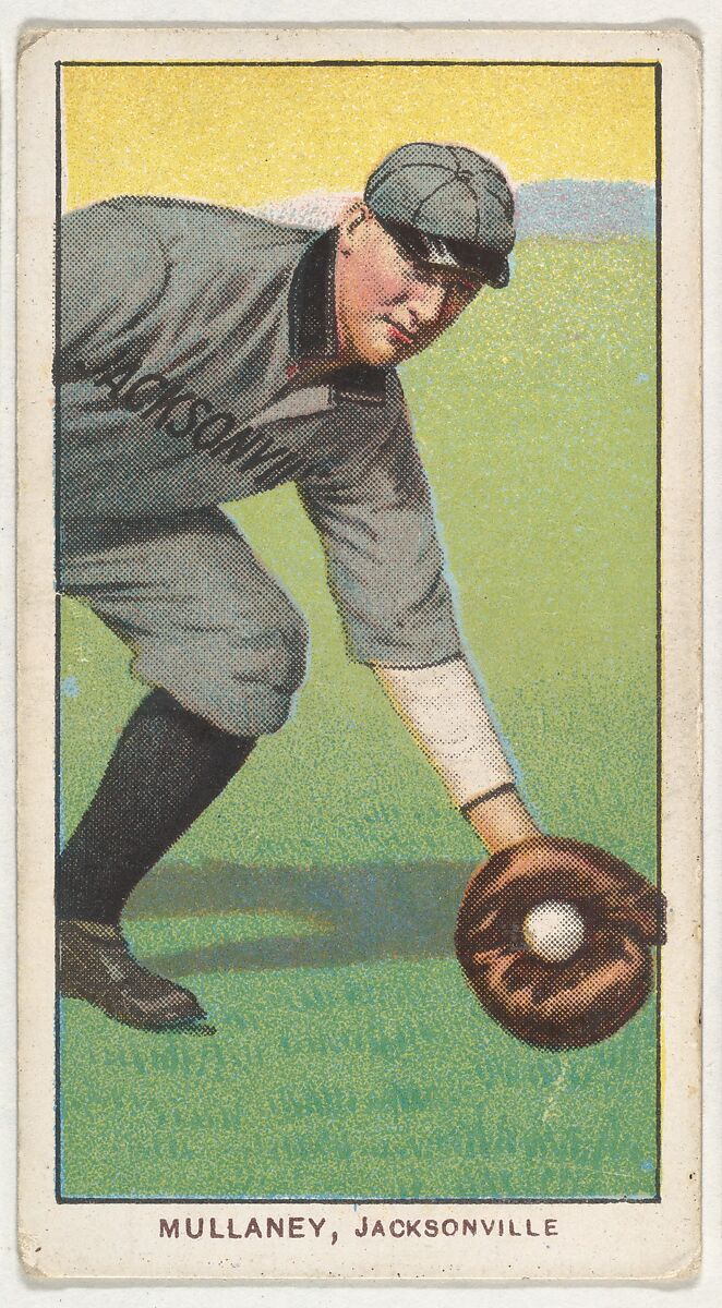 Mullaney, Jacksonville, South Atlantic League, from the White Border series (T206) for the American Tobacco Company, Issued by American Tobacco Company, Commercial lithograph 
