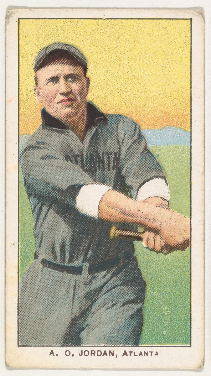 A.O. Jordan, Atlanta, Southern League, from the White Border series (T206) for the American Tobacco Company, Issued by American Tobacco Company, Commercial lithograph 