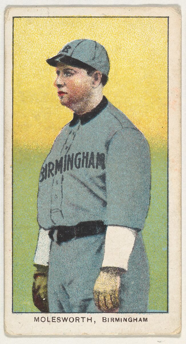 Molesworth, Birmingham, Southern League, from the White Border series (T206) for the American Tobacco Company, Issued by American Tobacco Company, Commercial lithograph 